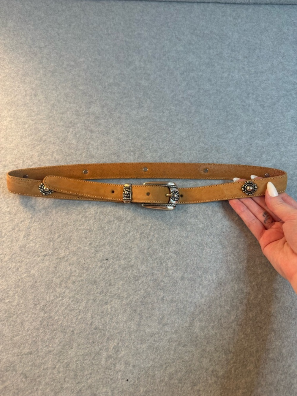 VTG 1996 Brighton Western-Style Women's Belt with Decorative Studs